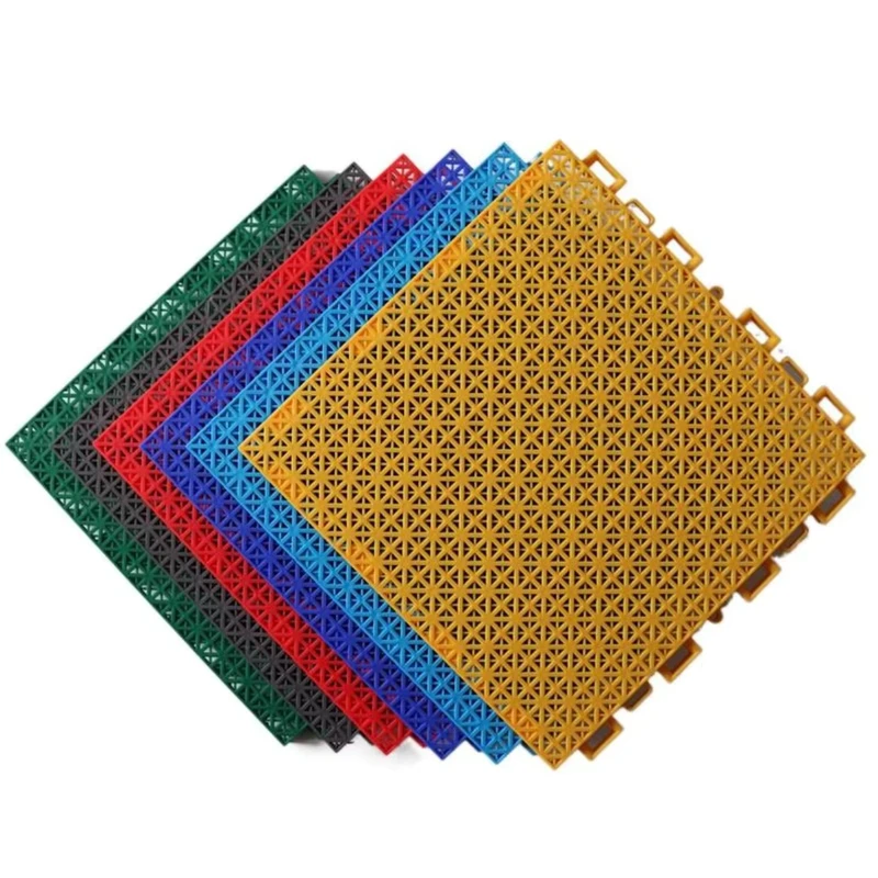 Modular Interlocking PP Outdoor Sports Flooring for Basketball Tennis Football Mobile Portable Court Tiles