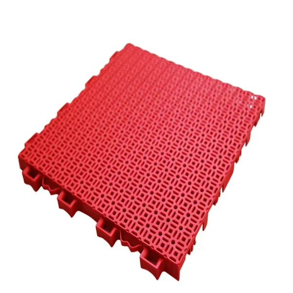 Modular Outdoor Noise Reduction Plastic Flooring Mat Tiles for Backyard 3×3 Basketball Court Flooring