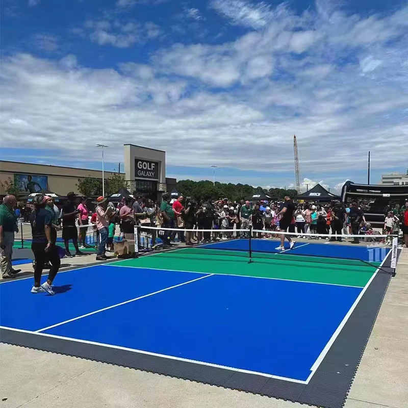 Modular PP Intelligent Interlock Tiles for Pickleball Court Indoor Outdoor Sports Flooring