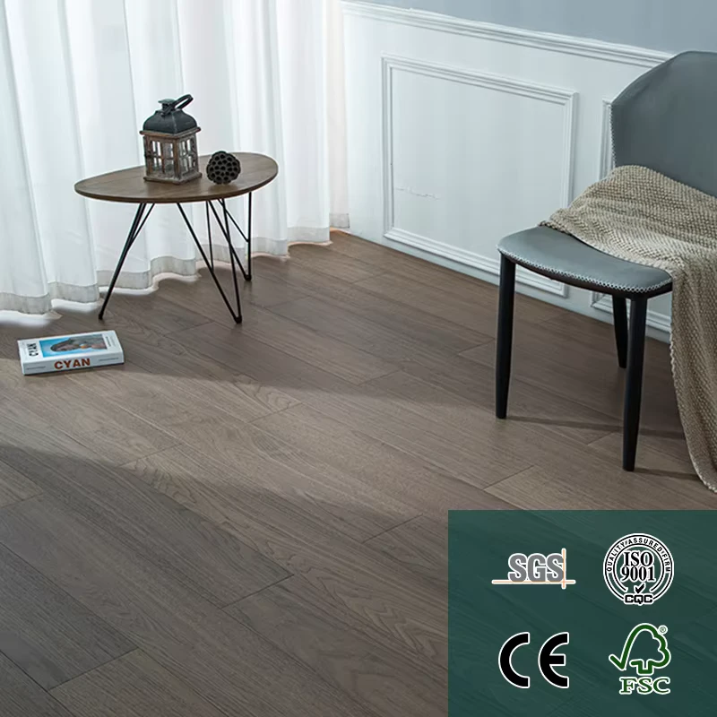 Multi layer Engineered Wood Flooring Straight Plank Customizable Finish for Office & Retail Spaces