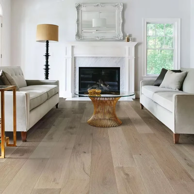 Multilayer European Oak Real Solid Wood Timber Natural White Oak Hardwood Engineered Wood Flooring for Kitchen Bedroom