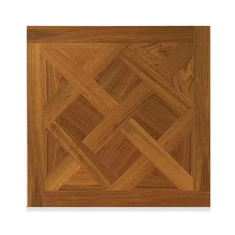 Multilayer Solid Wood Flooring with Oak & Black Walnut Top Layer Brushed Finish Traditional Design 3 Year Warranty