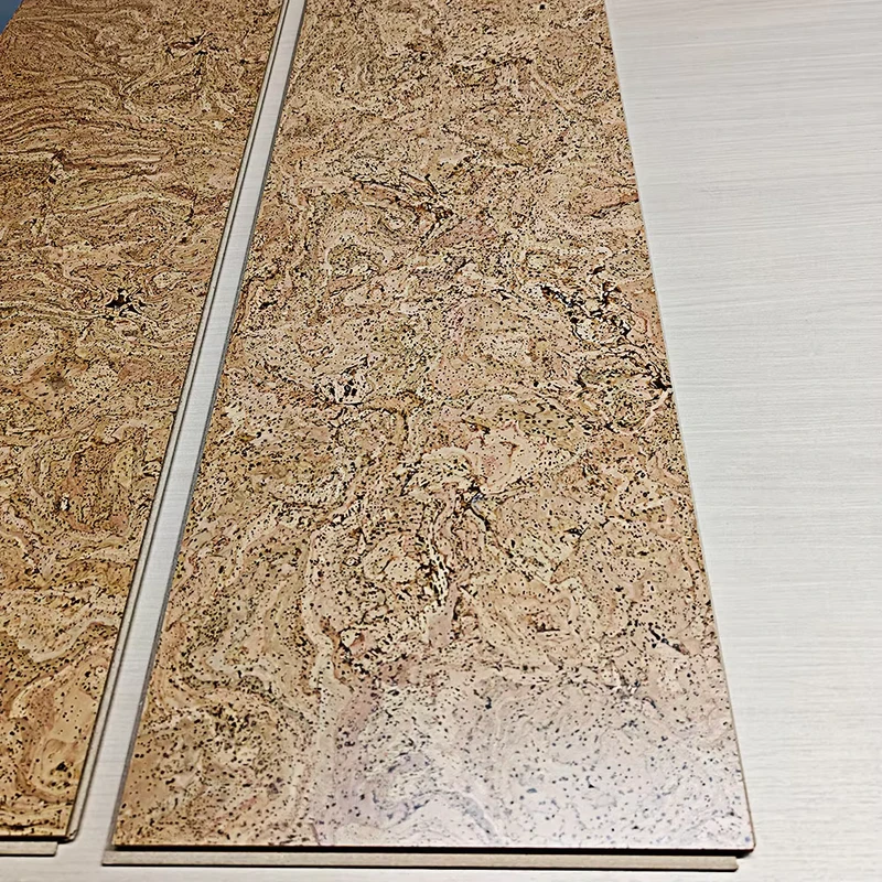 Natural Cork Flooring 11mm Thick Click Lock Interlocking Waterproof Eco-Friendly High Sound Insulation Anti-Slip Modern