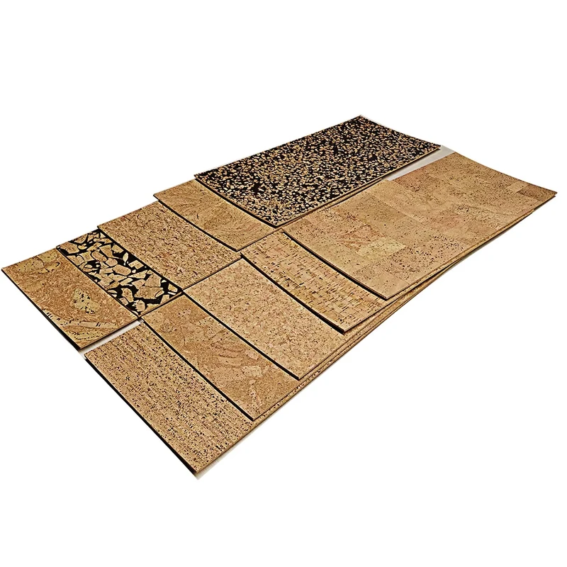 Natural Cork Flooring Modern Waterproof Eco Friendly Easy Installation Cork Planks for Living Room