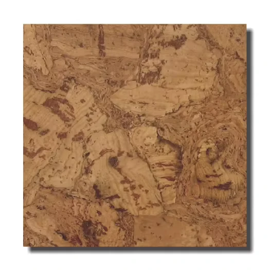 Natural Cork Flooring Tile Art Deco Design 6.0mm Thickness Glue Down Cork Tiles