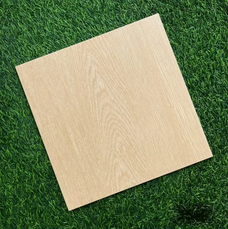 Natural Warm 300x300mm Matt Anti Slip Porcelain Floor Tile Collection Wood Texture Cream White Marble for Indoor Flooring