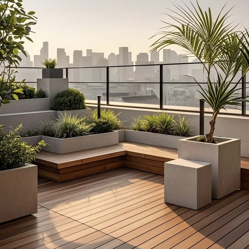 Natural Wood Extremely Durable Brazilian Teak Outdoor Decking