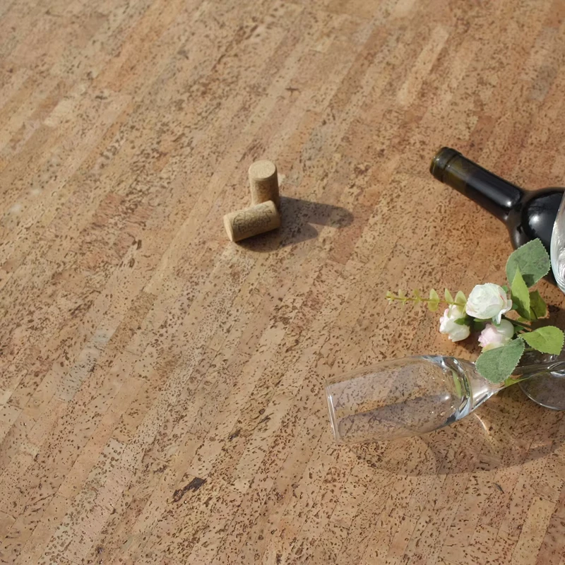 Natural Wood Sheet Flooring Roll Adhesive Click Cork Board Mat Decorative Cork Tiles for Floor