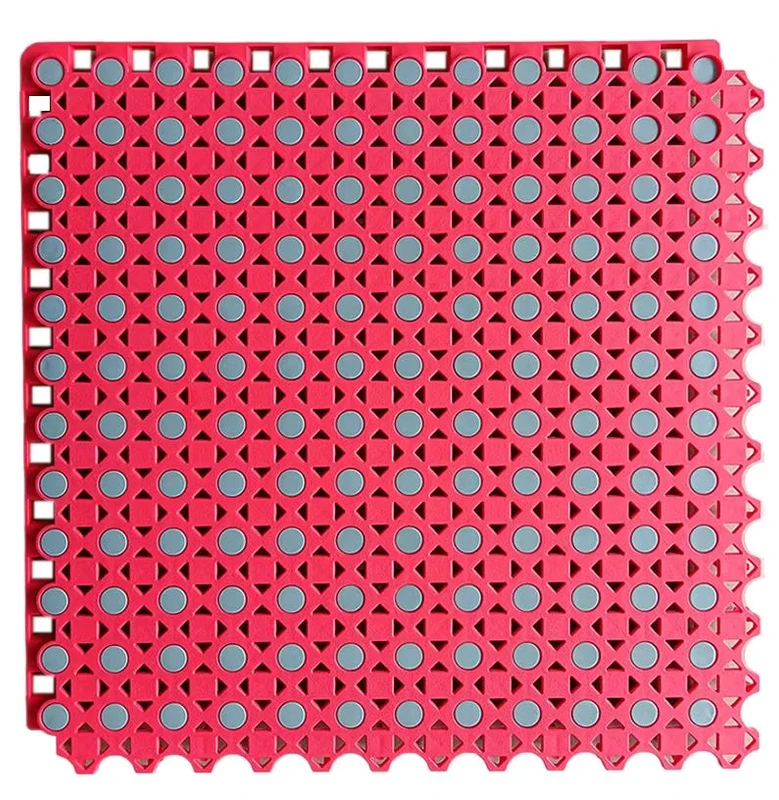 New Anti-Slip Interlocking Plastic Floor Tiles Wear Resistant Origin Material PP Graphic Design Solution for Court Flooring