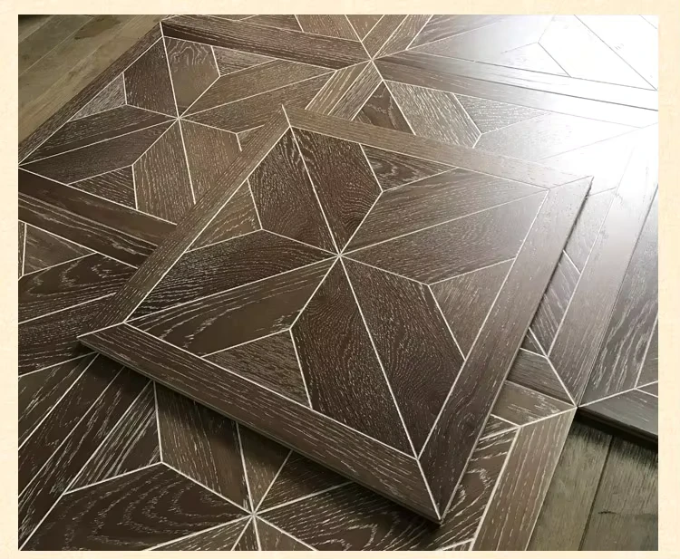 New Arrival Best Quality Grey Oak Wood Parquet Flooring Waterproof Pressure Resistant for Living Rooms in Philippines