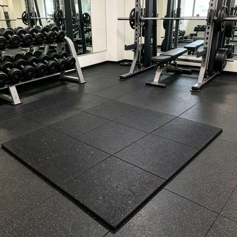New Arrival Rubber Rolls Flooring with Wear Resistant Rubber Floor Tiles for Medium Commercial Indoor Gym Renovation Projects