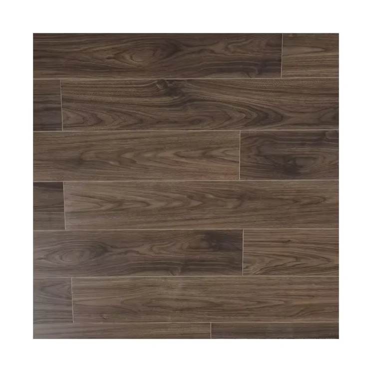 New Design Natural Black Walnut Engineered Wood Flooring Click Installation Scratch Resistant