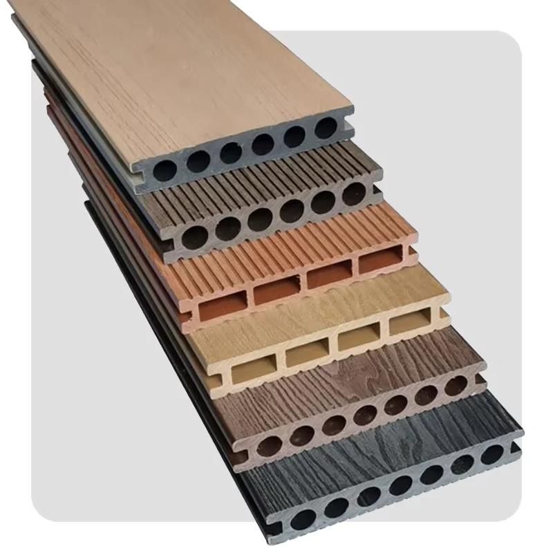 New Design Solid Wpc Decking Hard Wearing Co Extrusion Composite Deck Waterproof Wpc Outdoor Co Ex Decking Exterior Flooring