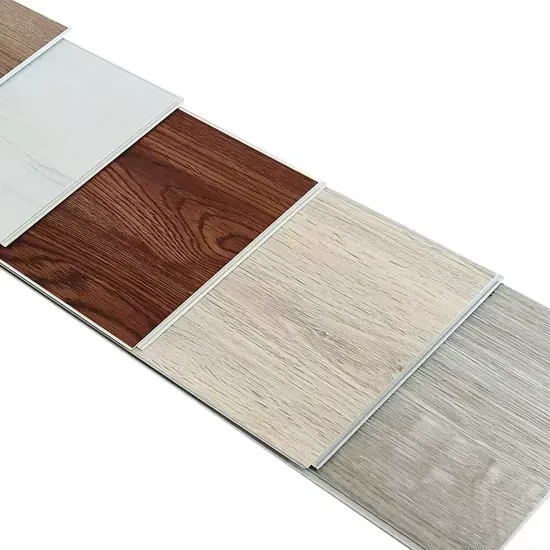 New Engineered Wood Grain Rigid Laminate SPC PVC Sheet Vinyl Plank Flooring