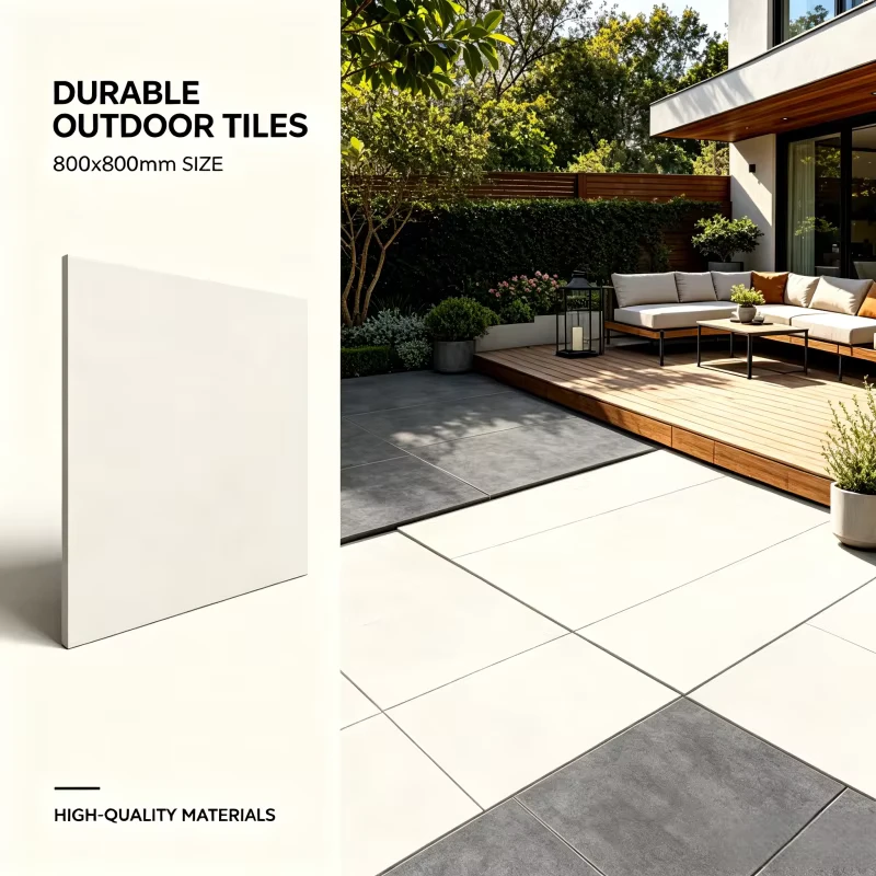 New Style White Dark Grey Modern Solid Porcelain Tiles Floor Tiles for Hotel Exterior Interior Use