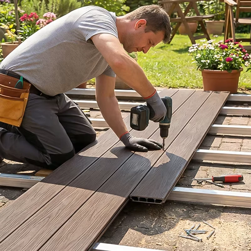 New Type Aluminum Composite Decking Marina Decking With Aluminum Composite Material Outdoor Floor