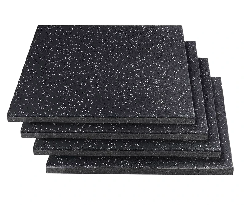 No Toxic Black White Gym Floor Rubber High Quality Sports Fitness 15 30mm Gym Protective Flooring for Gymnasiums