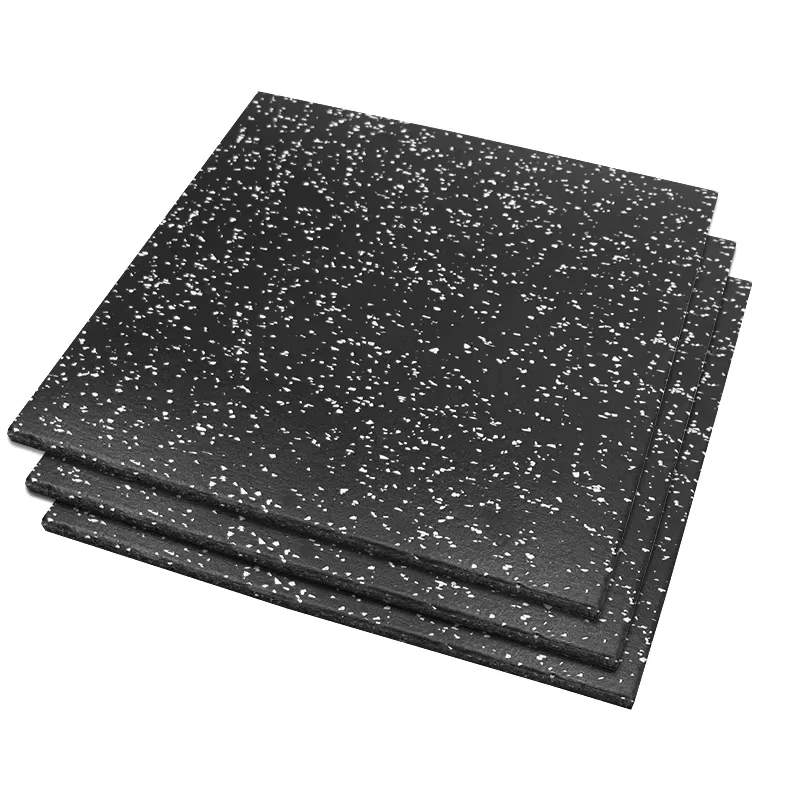 Noise Reduction Shock Absorption Fitness Gym Rubber Floor Tile Mats