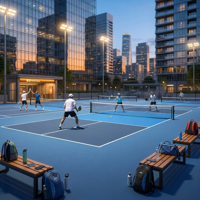 Non Slip Crystal Sand Acrylic Coating PVC Pickleball Court Flooring Roll 44x20ft Safe Professional Grade