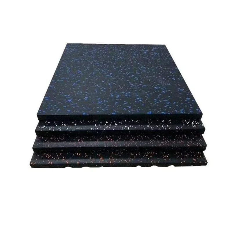 Non Slip Rubber Floor Mat Sound Insulation Protective Flooring Tile for Gym Household Fitness Use