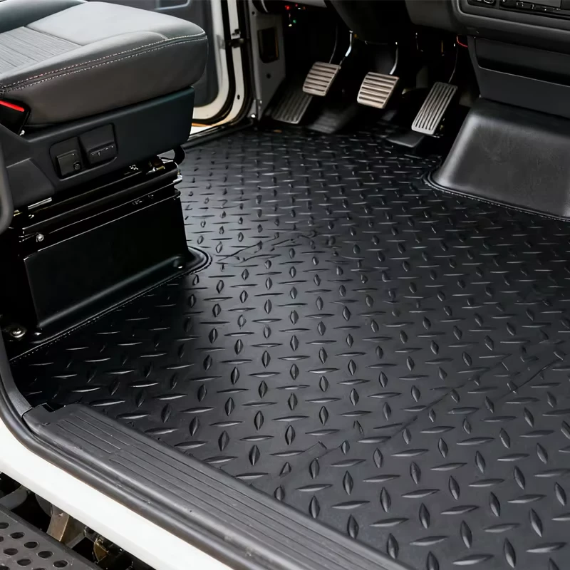 Non Slip Rubber Flooring Mat Roll Coin Pattern Workshop Garage Automotive PVC Protective Floor Mats Eco Friendly Durable