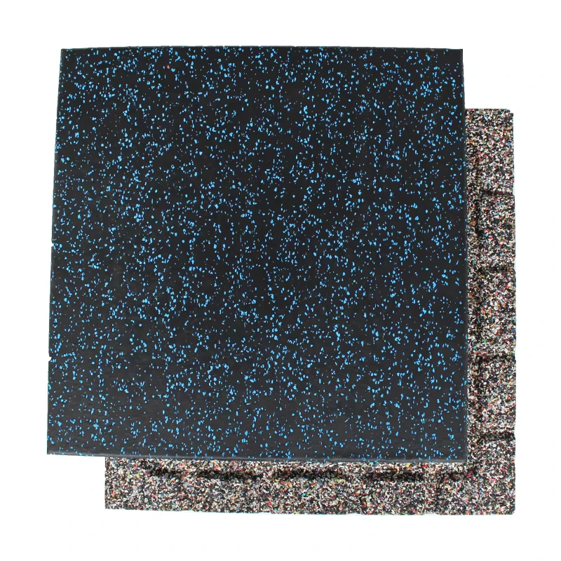 Non Smelly Premium Gym Rubber Tile For Weightlifting Protective Flooring 500mm x 500mm x 20mm gym