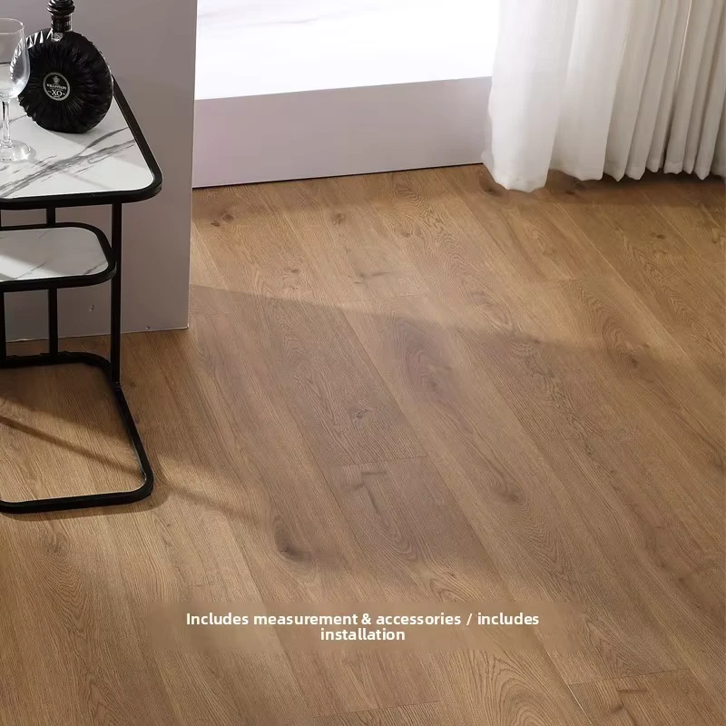 Nordic Simple Cream Style Three-layer Solid Wood Composite Flooring Click Installation Bedroom Use Wear-resistant ENF