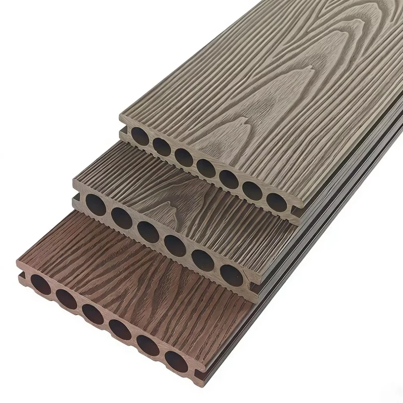 OEM Factory Decorative WPC Floors Easy to Install WPC Garden Floor Wood Plastic Composite Outdoor Decking
