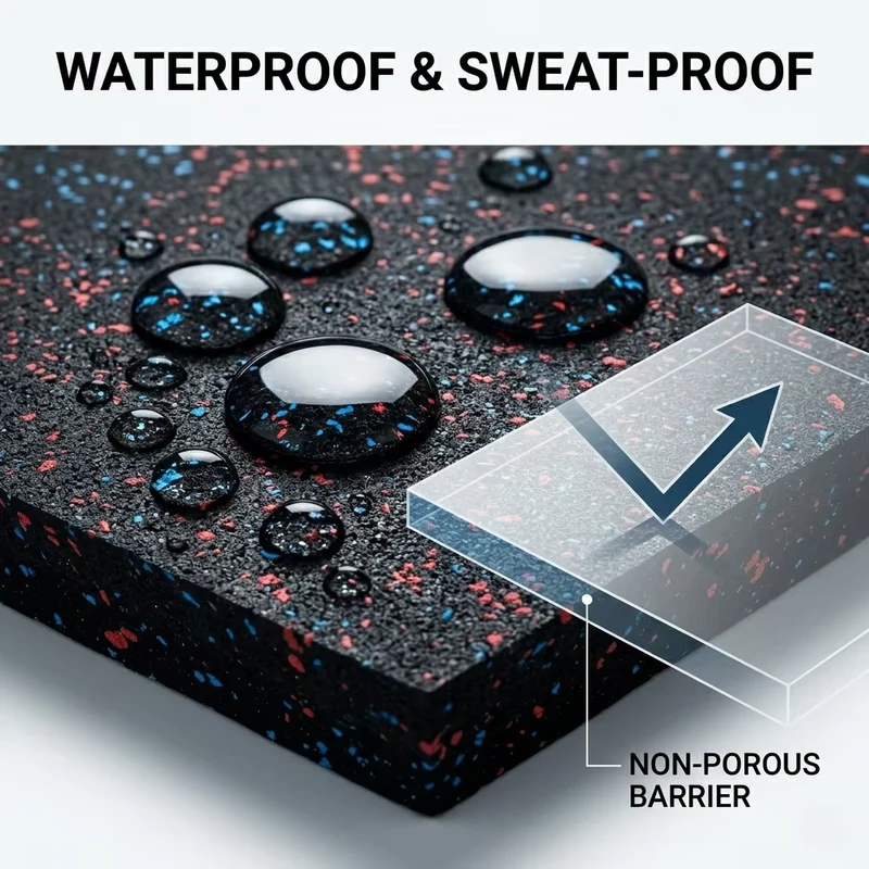 Oem Odm Shock Absorbing Detachable Elastic Composite Protective Flooring Gym Rubber Flooring Tiles