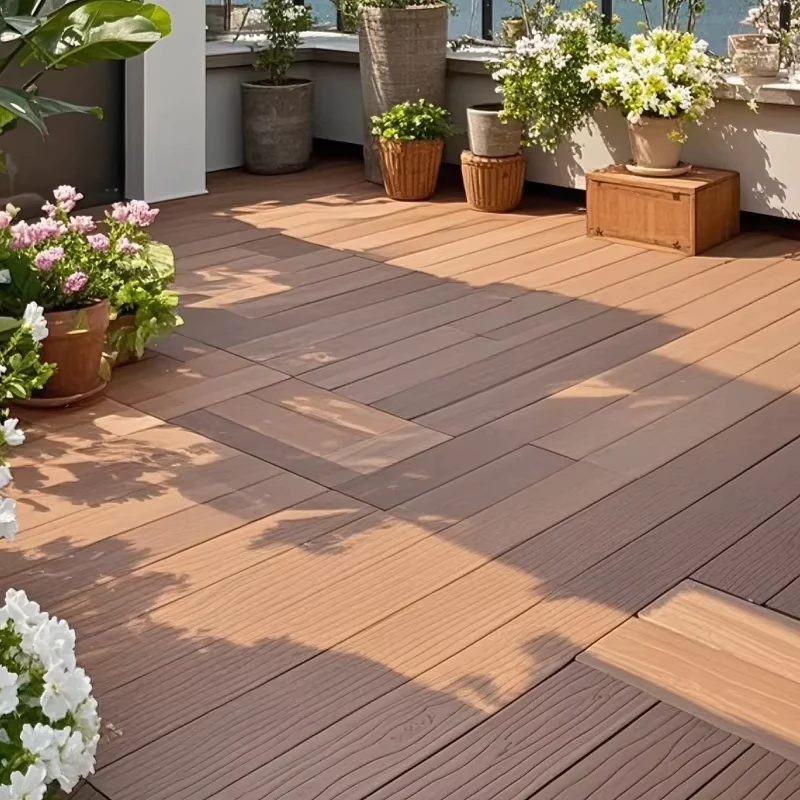 Outdoor Aluminum Decking Flooring Plank Modern Design Waterproof Anti Corrosion Anti Aging