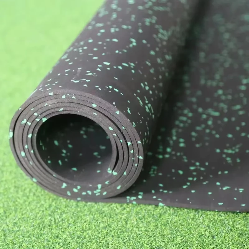 Outdoor And Indoor EU REACH Certification Body Protective EPDM&SBR Rubber Gym Flooring Roll