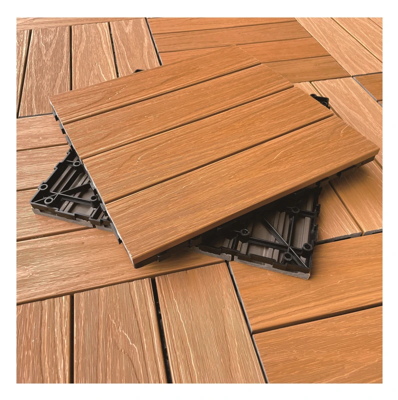 Outdoor Decking Tile Waterproof Anti UV 30*30cm Interlock Garden Outdoor Decking