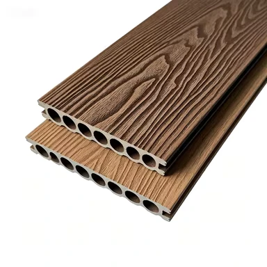 Outdoor Embossed WPC Decking Anti Rot Garden Patio Wood Plastic Floor