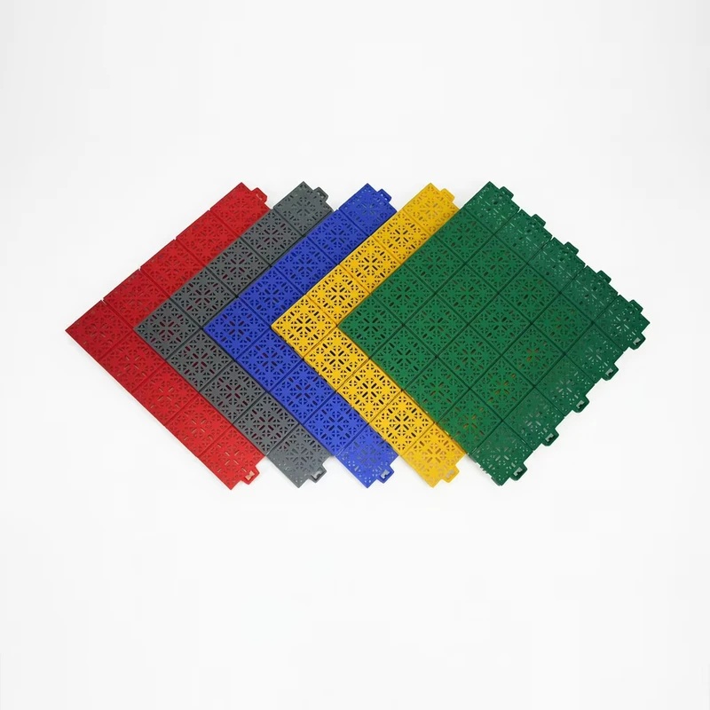 Outdoor Fitness Pickleball Soundproof Interlocking Tiles Plastic Flooring