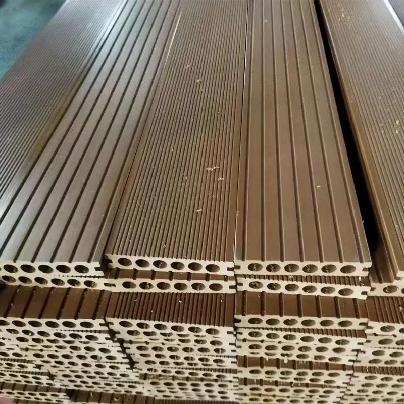 Outdoor Floor Wood Texture Waterproof Plastic Composite WPC Decking