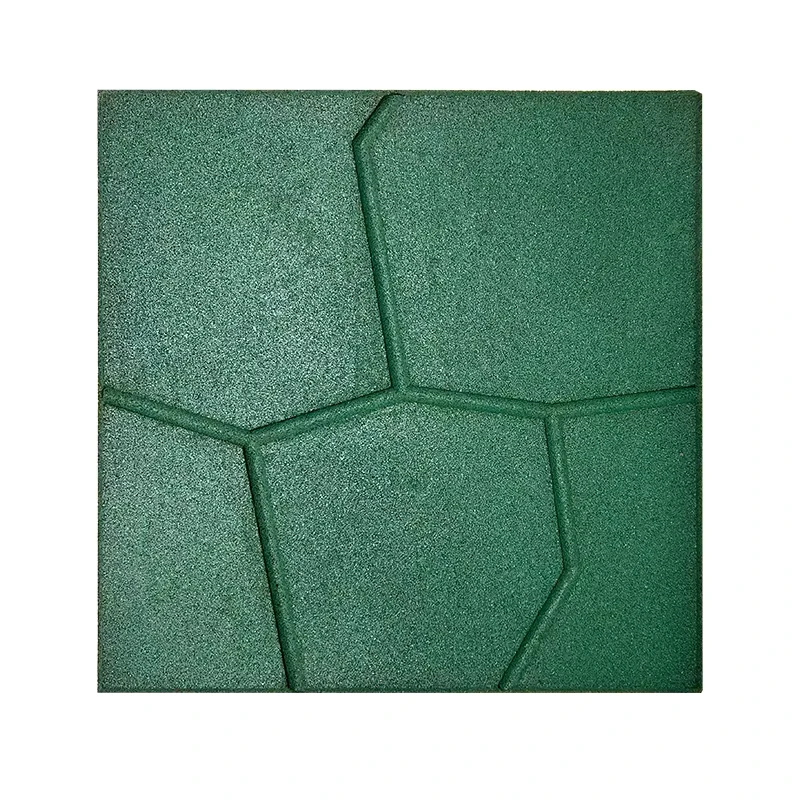 Outdoor Gym Rubber Mat Heavy Duty Interlocking Flooring Tiles Eco Friendly Shock Absorption 15 50mm Thickness Anti Slip 50x50cm