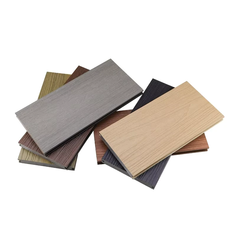Outdoor Indoor Co Extruded Wood Plastic Flooring Waterproof Non Slip Interlocking Modern Design for Gardens Parks Courtyards