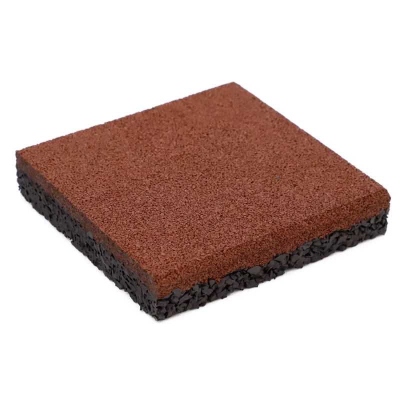 Outdoor Protective High Density Shock Absorbing Non Slip Rubber Flooring Mat Playground Tile