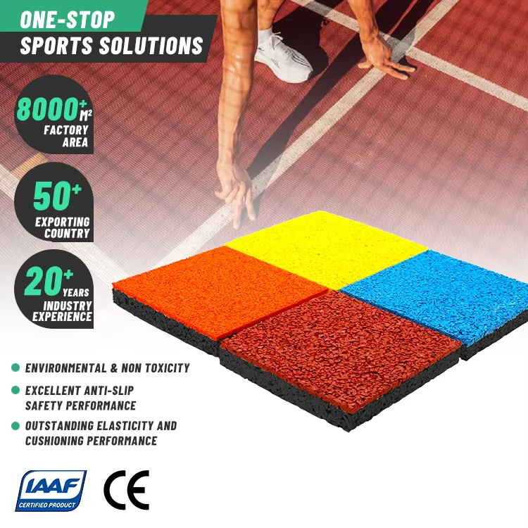 Outdoor Running Track High Density Park Jogging Track Rubber EPDM Rubber Flooring Sports Flooring