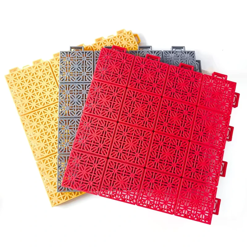 Outdoor Sports Interlocking Floor Tiles Plastic Flooring for Sports Easy-to-Install Indoor Outdoor Exercise Surface