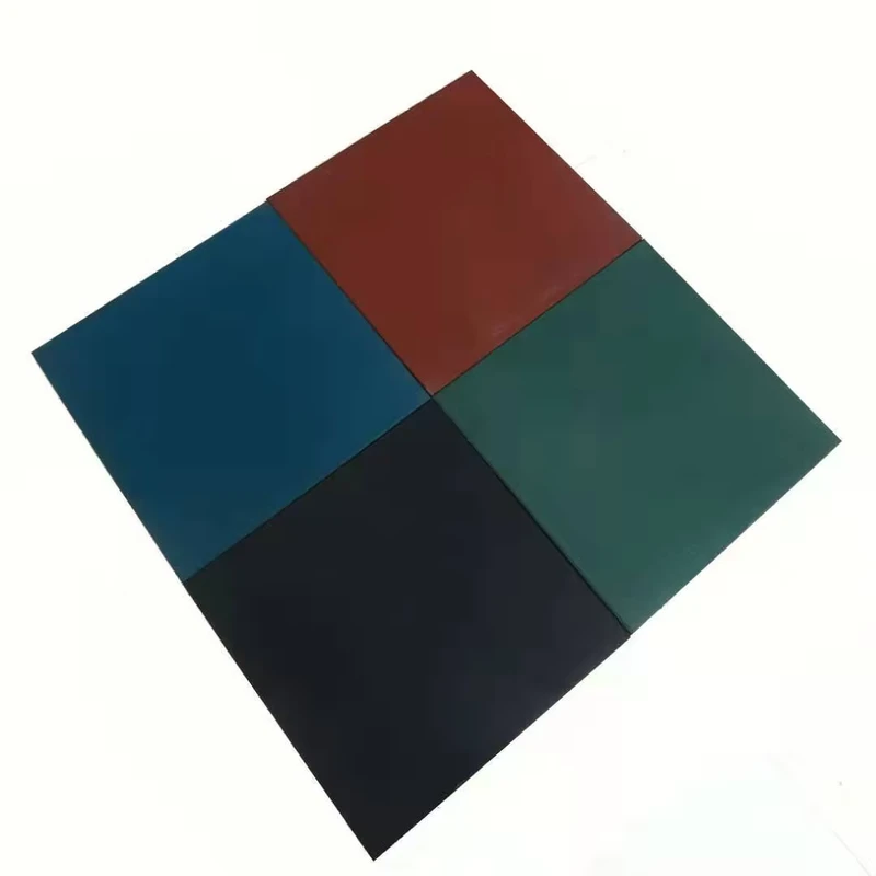 Outdoor Thickened Anti Slip Shock Absorbing Rubber Floor Tiles for Kindergarten Park Playground Slide Protective Flooring