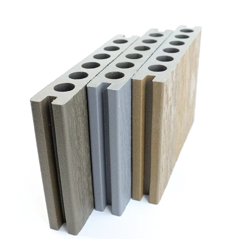 Outdoor WPC Decking Board Hollow Solid Wood Plastic Composite Deck Anti Skid Easy Installation for Terrace