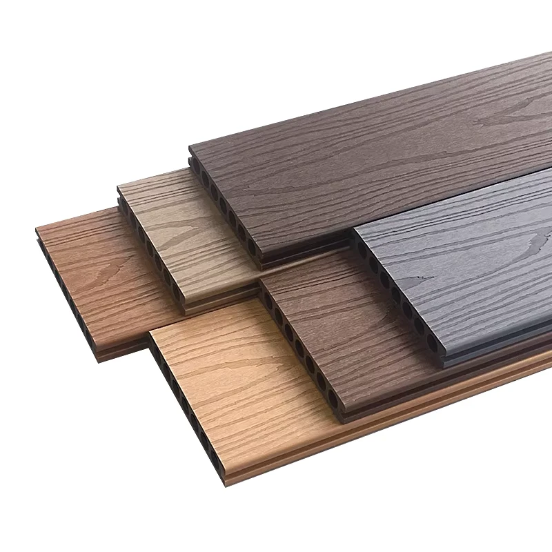 Outdoor WPC Decking Factory Maple Co Extruded Composite Flooring Waterproof Wood Plastic Decking