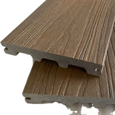 Outdoor Wood Plastic Composite Deck Wood Flooring Double Color Floor 3D Embossed WPC Flooring Composite Deck Tile