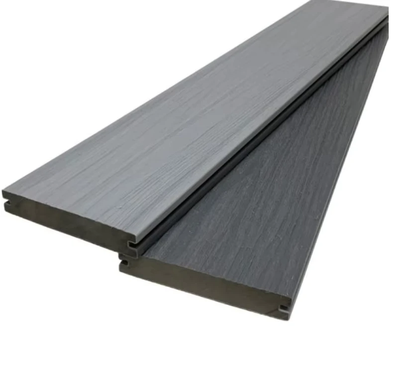 Outdoor Wood Plastic Composite Deck Wood Flooring Double Color Floor 3D Embossed WPC Flooring Composite Deck Tile