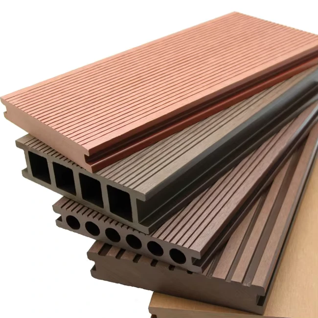 Outdoor Wood Plastic Composite WPC Decking Embossed