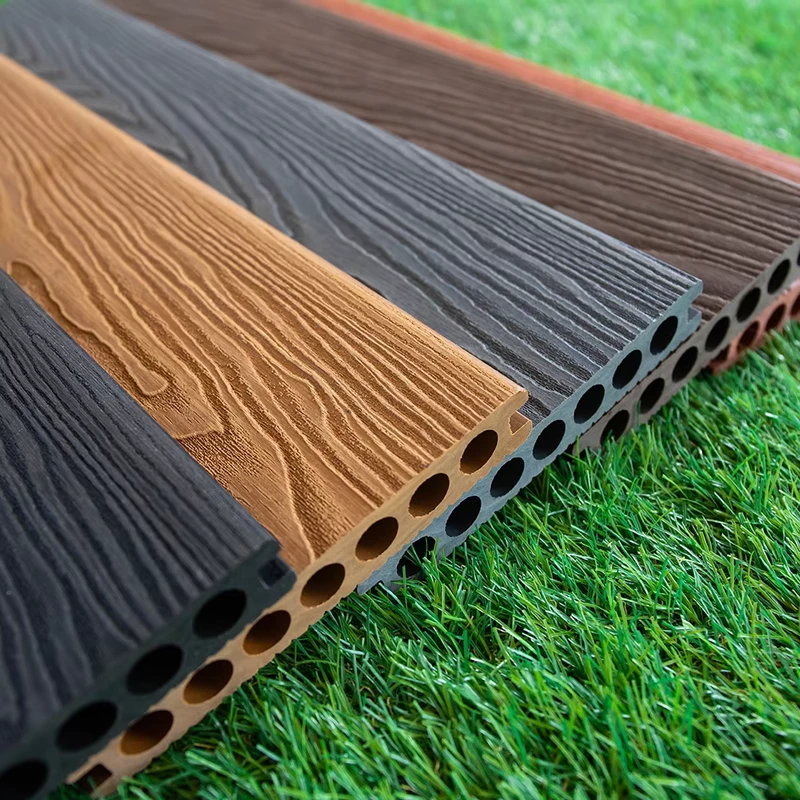 Outdoor Wpc Wood plastic Composite Decking Hollow solid Wpc Decking Floor