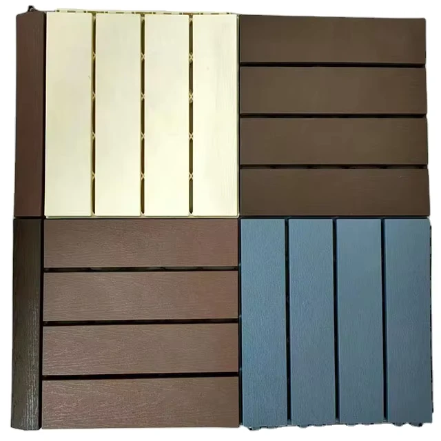 PP Floor Tile Interlocking Flooring Plastic Decking Tiles Outdoor Floor 30*30cm Tile