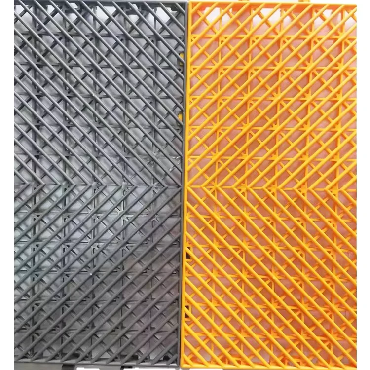 PP Plastic Floor Tiles Modular Interlocking Mats for Factory Garage Flooring