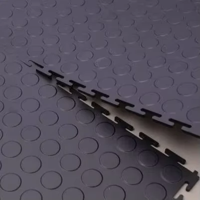 PVC Interlocking Workshop Floor Tiles Plastic Vinyl Workshop Flooring